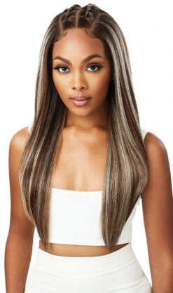 OUTRE - LACE FRONT WIG PERFECT HAIR LINE 13X6 FAUX SCALP JAYLANI WIG -Zoe Beauty Supply Shop QLPHLJAY Jaylani DR4 Creamy Mocha Sub B