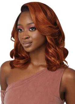OUTRE - LACE FRONT WIG - PERFECT HAIR LINE 13X4 - JEANNIE -HT -Zoe Beauty Supply Shop QLPHLJEA Jeannie DRFF4 Copper Balayage Left