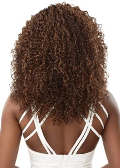 OUTRE - LACE FRONT SLEEKLAY PART WIG ZAYLEE -Zoe Beauty Supply Shop QLSLP Zaylee DRFF Chocolate Swirl Back 4