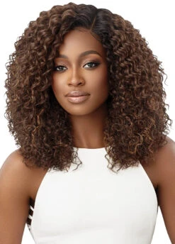 OUTRE - LACE FRONT SLEEKLAY PART WIG ZAYLEE -Zoe Beauty Supply Shop QLSLP Zaylee DRFF Chocolate Swirl Main 4