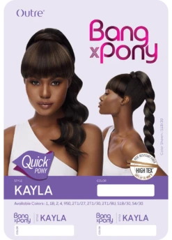 OUTRE - QUICK PONY - BANG X PONY - KAYLA -Zoe Beauty Supply Shop QPNBXPKA 4