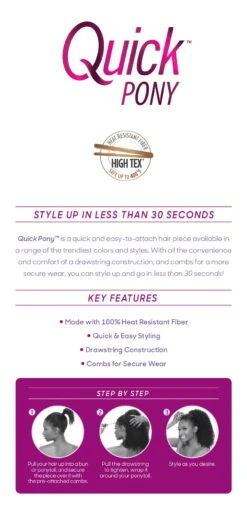 OUTRE - QUICK PONY - AFRO PUFF XL -Zoe Beauty Supply Shop Quick Pony