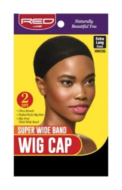 KISS - RED SUPER WIDE BAND WIG CAP (2PCS IN PACK) -Zoe Beauty Supply Shop REDSUPERWIDEBANDWIGCAP 2PCSINPACK