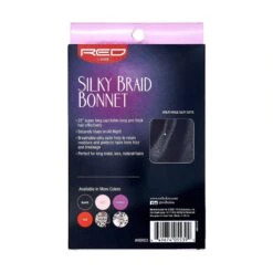 KISS - RED SILKY BRAID BONNET BLACK -Zoe Beauty Supply Shop RS144051 RedbyKiss HBR03 SilkyBraidBonnet Package Back 649674055390 Nov.02.2021 lpr 1800x1800 1b069730 9d08 40a2 9133 a4715ae8b777