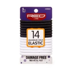 KISS - RED ELASTIC BAND 14/CT 5MM B & W -Zoe Beauty Supply Shop Red HEB02 Package Front 1 Jan.07.2020 1800x1800 bbe50baf 2f3b 42df 83d6 4b712fab9e5e