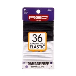 KISS - RED ELASTIC BAND 36/CT 2MM B & W -Zoe Beauty Supply Shop Red HEB07 Package Front 1 Jan.07.2020 1800x1800 b7c17c33 e90b 4940 ad4e 3a85ba3d4b41