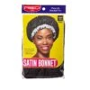KISS - SILKY SATIN BONNET (LARGE) (BLACK) -Zoe Beauty Supply Shop Red HSA01 Package Front Dec.20.2019 1800x1800 d77e04b1 f437 4dd0 9693 1a3c2fbd4206