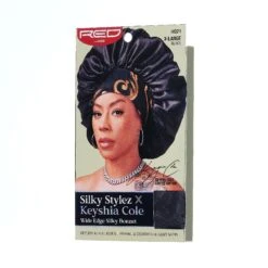 KISS - RED SILKY BONNET XL BLACK -Zoe Beauty Supply Shop RedbyKiss HQ21 Package Side Oct.15.2021.edited 1800x1800 a77e43af c243 45b4 8b12 03c3f51d2986