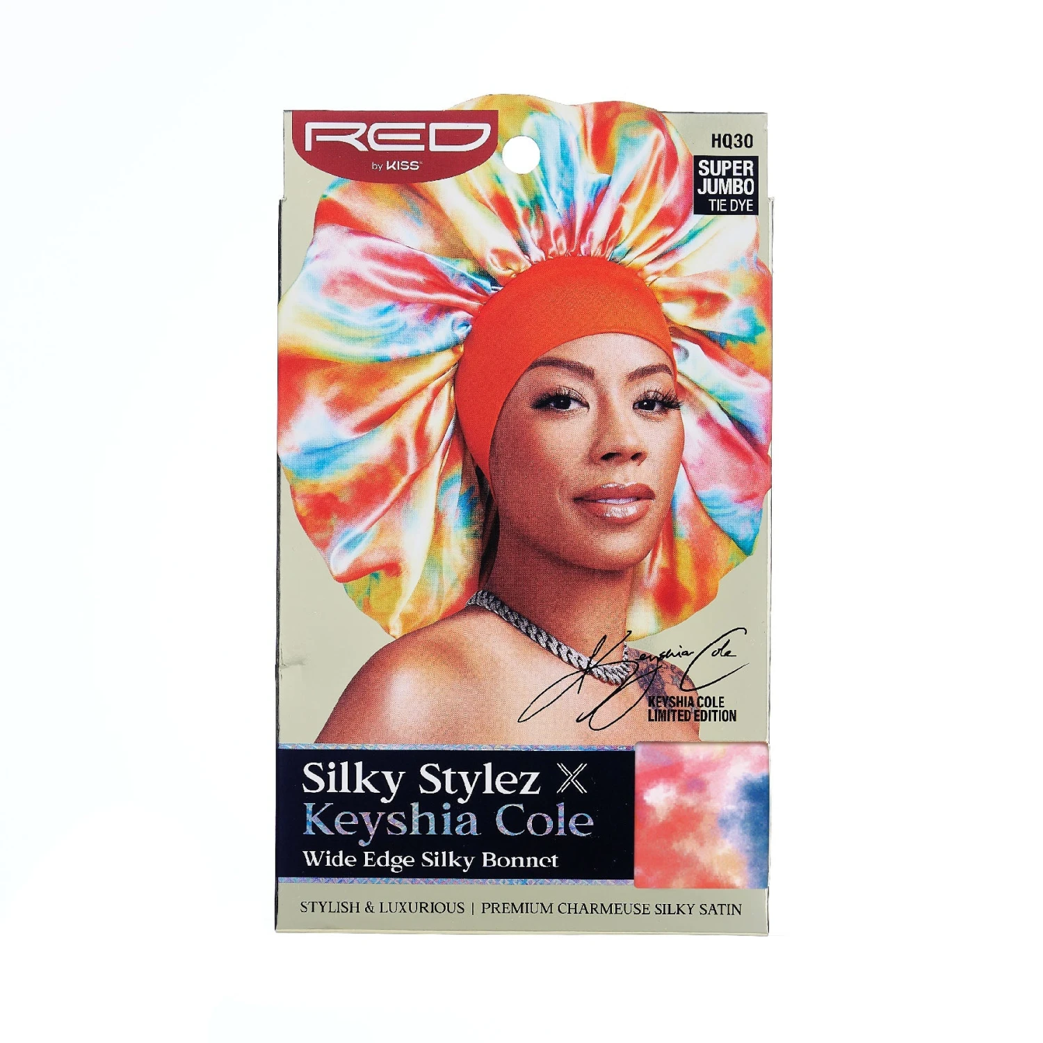 KISS - RED SILKY BONNET SJ TIE DYE 12 KISS - RED SILKY BONNET SJ TIE DYE - Image 12