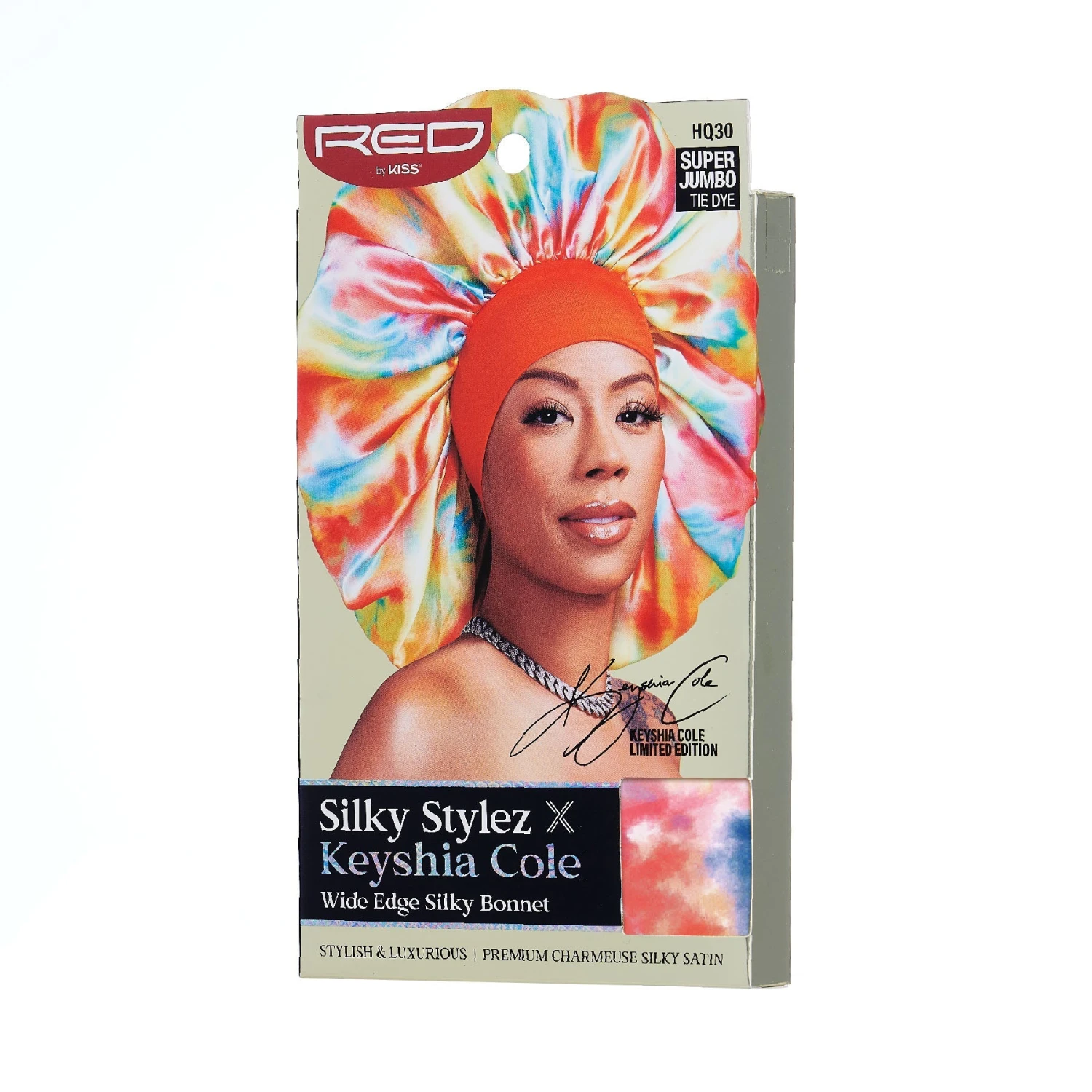 KISS - RED SILKY BONNET SJ TIE DYE 13 KISS - RED SILKY BONNET SJ TIE DYE - Image 13