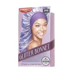 KISS - RED GLITTER BRAID BONNET PURPLE PEARL -Zoe Beauty Supply Shop RedbyKiss HQ42 Package Rightside Jan.25.2022 1800x1800 1ea04892 e405 4d25 84ad 594805afa20f