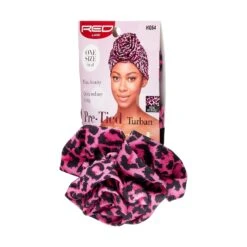 KISS - RED TOP KNOT TURBAN - PINK LEOPARD -Zoe Beauty Supply Shop RedbyKiss HQ54 Package Rightside Jan.07.2022 1800x1800 50fca015 4b14 450c 89d6 b2294b59a271