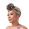 KISS - RED LUXE SILKY TOP KNOT TURBAN LEOPARD -Zoe Beauty Supply Shop RedbyKiss HQ57 Application Model Dec.20.2021 1800x1800 5fbc02ff 2d4f 4895 833a e628965bef29