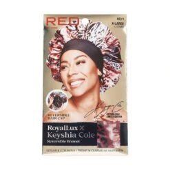 KISS - RED ROYALLUX REVERSIBLE BONNET XL LEO -Zoe Beauty Supply Shop RedbyKiss HQ71 Package Front Jan.25.2022 1800x1800 4ccbc8a4 673d 41c1 84ea 611baeabcb92