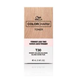 WELLA - Color Charm Permanent Liquid Hair Toner T30 SHEER GOLDEN BLONDE -Zoe Beauty Supply Shop SBS 019390 1