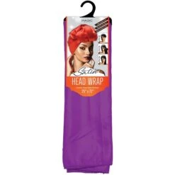 MAGIC COLLECTION - Satin Head Wrap 25"x72" SOLID (#SCA45) -Zoe Beauty Supply Shop SCA45PUR
