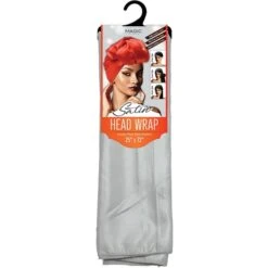 MAGIC COLLECTION - Satin Head Wrap 25"x72" SOLID (#SCA45) -Zoe Beauty Supply Shop SCA45SIL