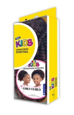 SHAKE-N-GO - Kid's Ponytail Coily Curly (DRAWSTRING) -Zoe Beauty Supply Shop SPKD22X