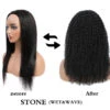 BELLATIQUE - 15A Quality Half Wig STONE Wet&Wavy (HUMAN HAIR)