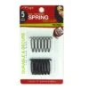 MAGIC COLLECTION - Flat - Not Bulky Spring Wig Clip 5 Pieces BLACK