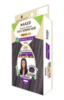 NAKED - NATURE 100% BRAZILIAN HUMAN HD FRONTAL LACE WIG ADDISON (HUMAN) -Zoe Beauty Supply Shop SWQHADS