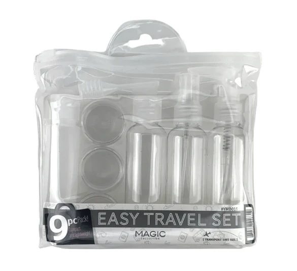 MAGIC COLLECTION - Easy Travel Set 9PCs Empty Bottle 2 MAGIC COLLECTION - Easy Travel Set 9PCs Empty Bottle - Image 2
