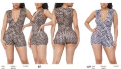 DODO - DEEP V-NECK SHORT ROMPER