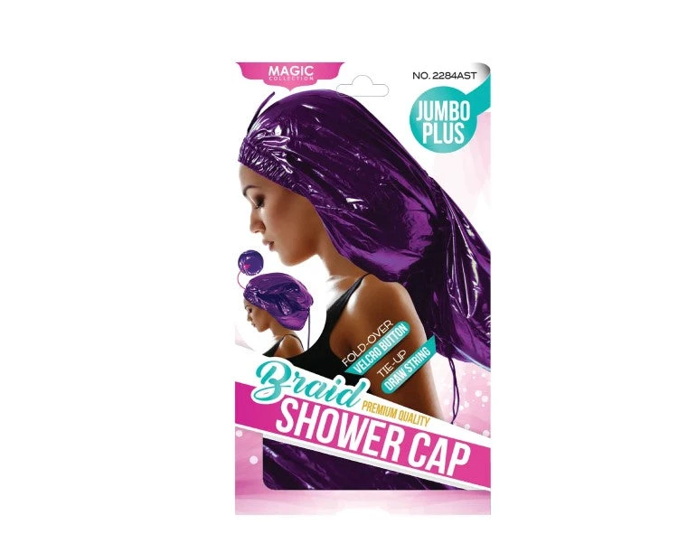 MAGIC COLLECTION - Braid Shower Cap Premium Quality Jumbo Plus ASSORTED 2 MAGIC COLLECTION - Braid Shower Cap Premium Quality Jumbo Plus ASSORTED - Image 2