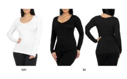 DODO - FITTED LONG SLEEVE V-NECK