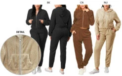 DODO - FLEECE FRONT ZIP HOODIE & PANTS SET