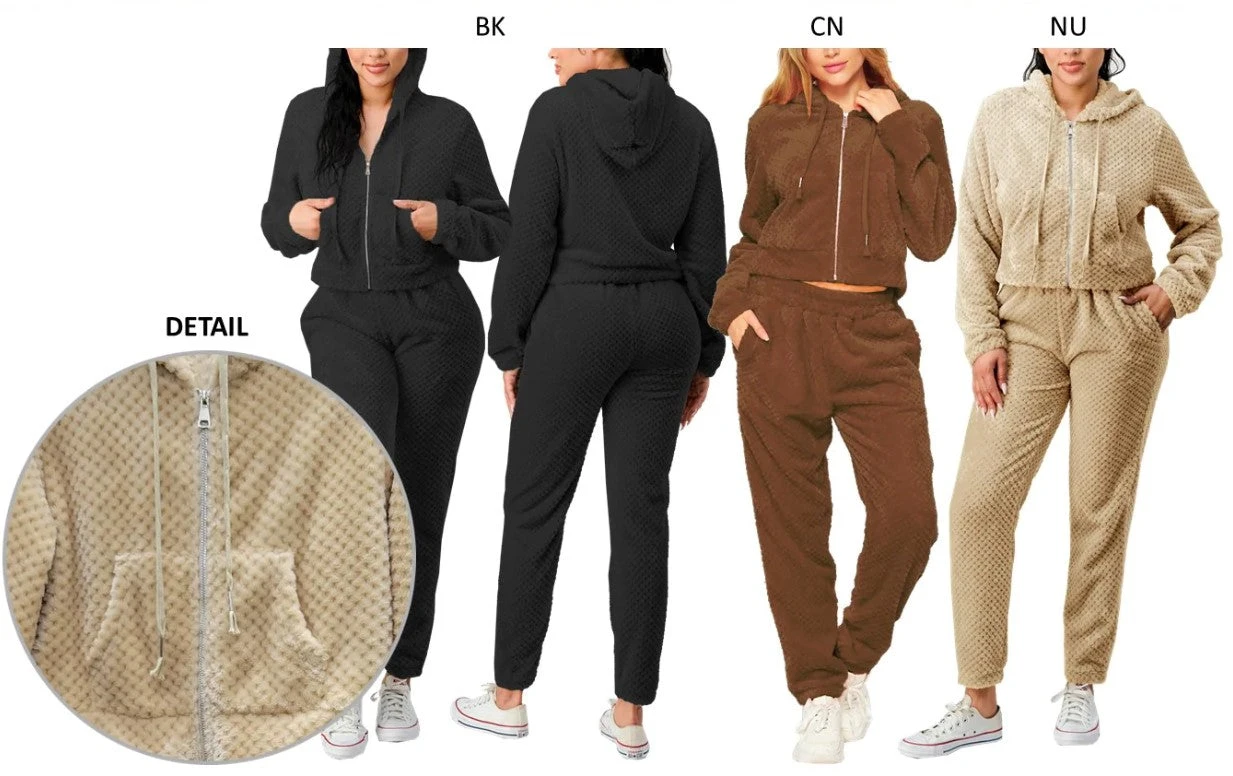 DODO - FLEECE FRONT ZIP HOODIE & PANTS SET 1 DODO - FLEECE FRONT ZIP HOODIE & PANTS SET