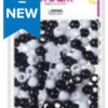 DREAM WORLD - HAIR BEADS MEDIUM BLACK WHITE (BR3000BW) -Zoe Beauty Supply Shop Screenshot2023 02 17230243