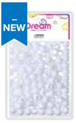 DREAM WORLD - HAIR BEADS MEDIUM WHITE (BR3000W)