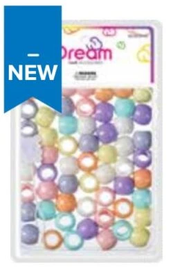DREAM WORLD - HAIR BEADS LARGE PASTEL (BR2800PAS)