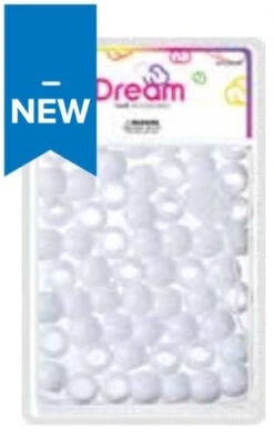 DREAM WORLD - HAIR BEADS LARGE WHITE (BR2800W)