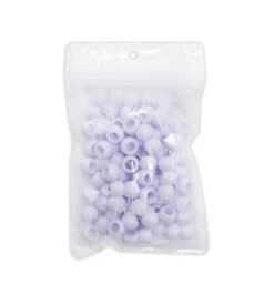 MAGIC COLLECTION - 16MM HAIR BEAD 3 TONE MIXED-WHITE (16MM-WHI)