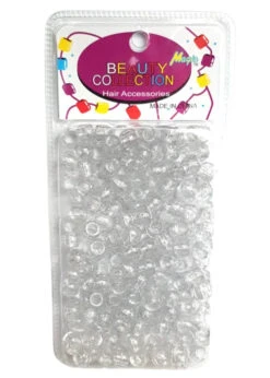BEAUTY COLLECTION - Hair Bead Silver Glitter Clear (#1000GSIL)