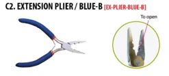 EVE HAIR - PREMIUM EX-PLIER BLUE-B