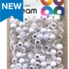 DREAM WORLD - Two Tone Colors Medium Hair Beads Clear & White 120PCs -Zoe Beauty Supply Shop Screenshot2024 05 11123522