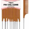 DREAM WORLD - 12PCs Pin Tail Comb