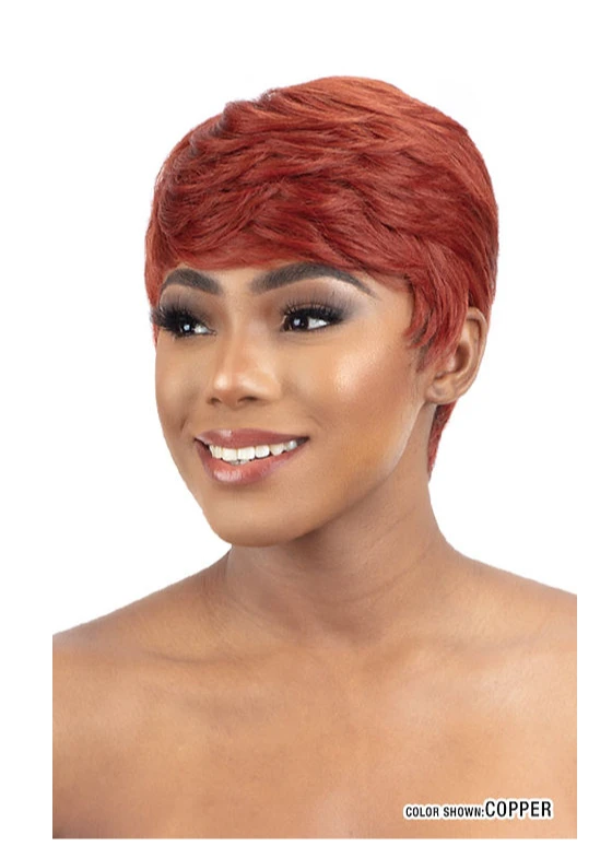 MAYDE - MOCHA HUMAN HAIR BLEND WIG JAVA 1 MAYDE - MOCHA HUMAN HAIR BLEND WIG JAVA