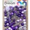 DREAM WORLD - Two Tone Colors Medium Hair Beads Clear & Purple 100 PIECES (BR2500PP) -Zoe Beauty Supply Shop Screenshot 2024 11 01 120709