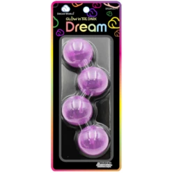DREAM WORLD - Jumbo Hair Knocker 42MM 2PC PURPLE