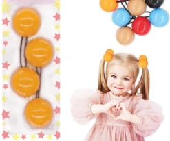 DREAM WORLD - Jumbo Hair Knocker 42MM 2PC ORANGE