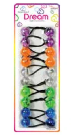 DREAM WORLD - Hair Knockers Ball TRANSPARENT-4 10PCs