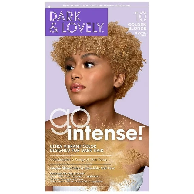 SoftSheen Carson - Dark & Lovely Go Intense! #10 GOLDEN BLONDE 1 SoftSheen Carson - Dark & Lovely Go Intense! #10 GOLDEN BLONDE