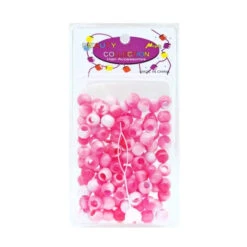 BEAUTY COLLECTION - Round Hair Bead 2 Tone PINK 200PCs #TONPIN