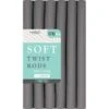 MAGIC COLLECTION - 11/16" 7" Soft Twist Rods 6PCs GRAY -Zoe Beauty Supply Shop TRS2