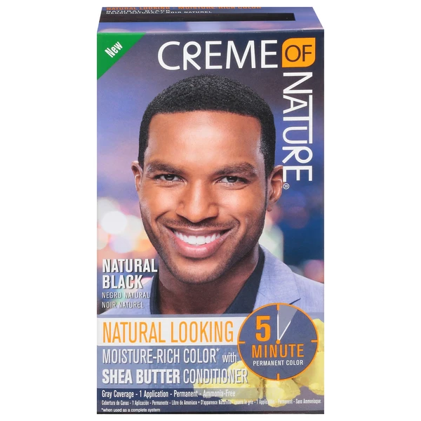Creme Of Nature - Men Natural Looking Moisture Rich Hair Color NATURAL BLACK 2 Creme Of Nature - Men Natural Looking Moisture Rich Hair Color NATURAL BLACK - Image 2
