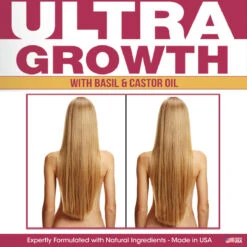 Difeel - Ultra Growth Basil & Castor Hair Oil Leave-In Conditoning Spray -Zoe Beauty Supply Shop ULTRA GROWTH BEFORE AFTER CARD2 1200x 9965f9e5 5505 4ac0 a08a ba04bf6774c4